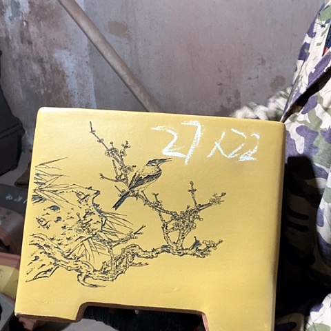 紫砂花盆手工制作