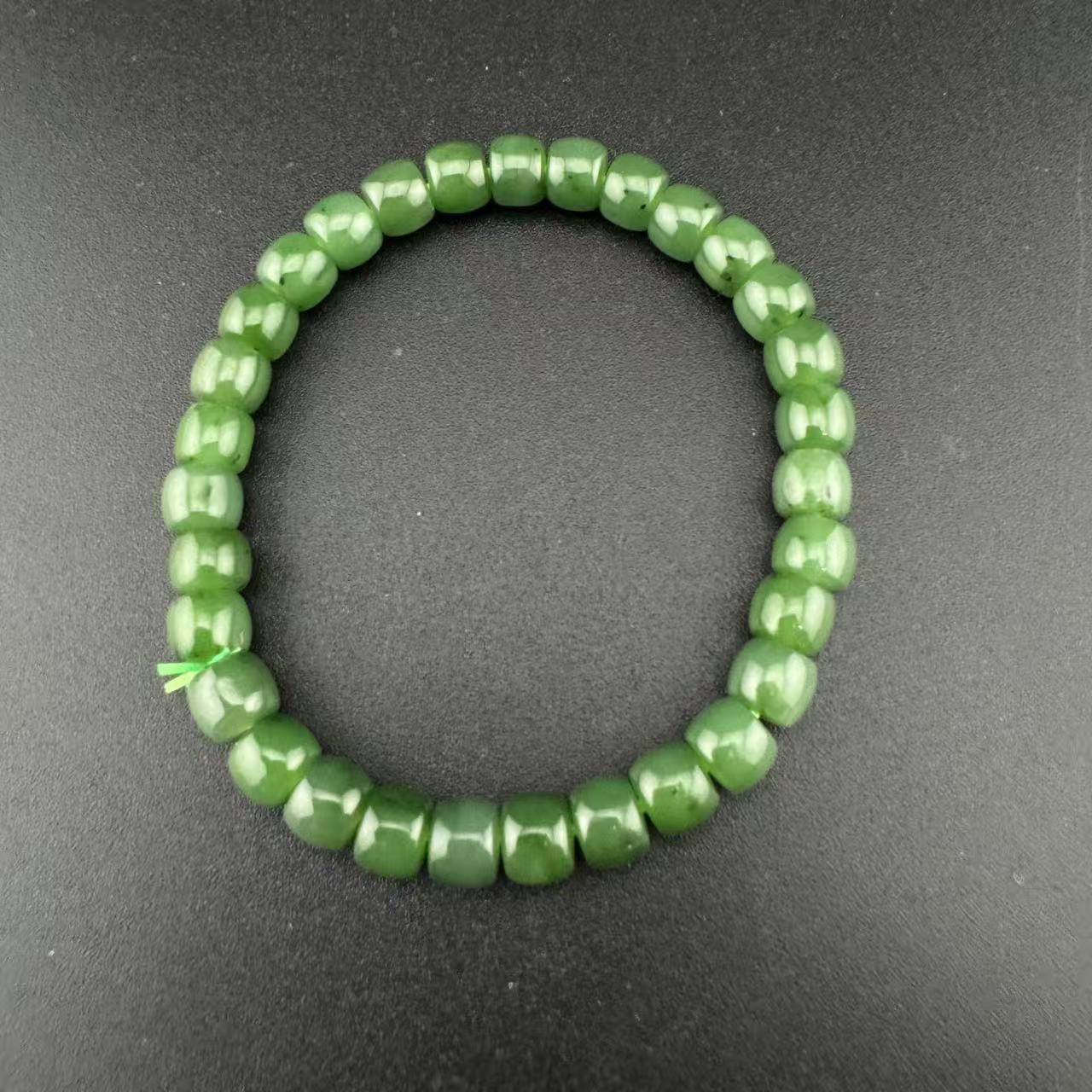 BY0102GLSF标105 北玉精选 和田玉手串 多样性发货