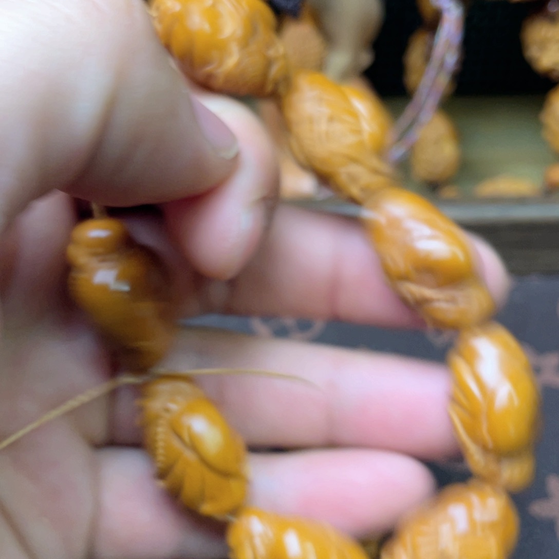 橄榄核手串/手链小铁盒弥勒