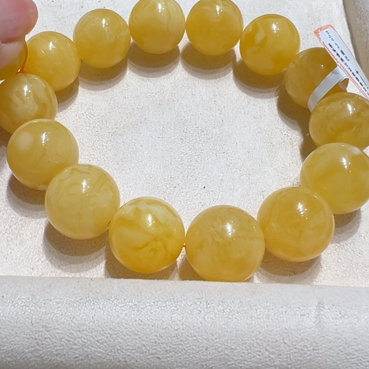 未镶嵌蜜蜡手链小****～