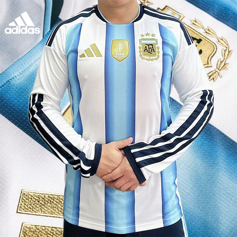 2026年世界杯adidas阿根廷球迷版长䄂光版球衣KA8126