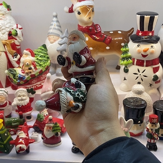 摆件笑***眼陶瓷微瑕摆件