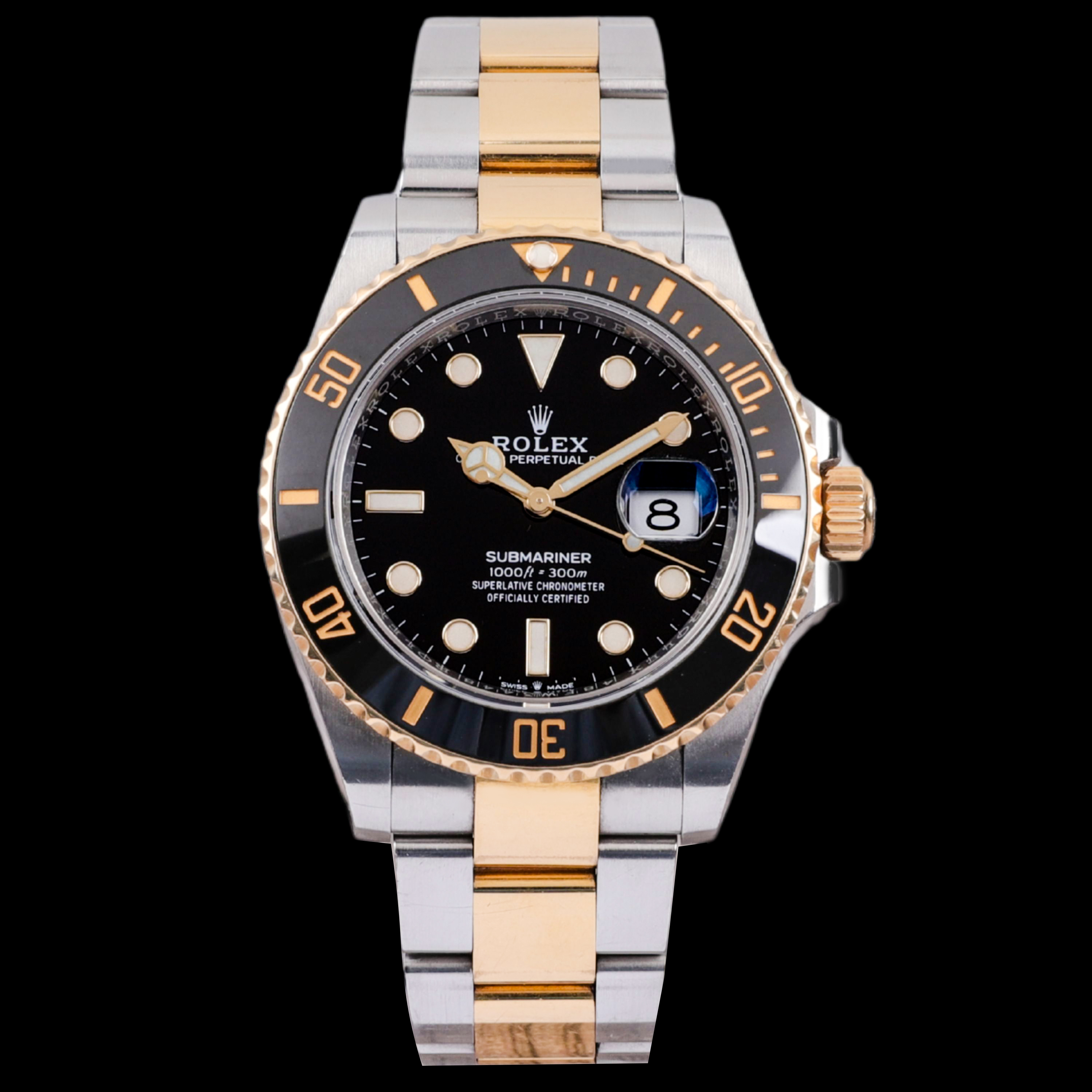 95新 Rolex/劳力士 S/间金黑126613/20年二手全套/41mm