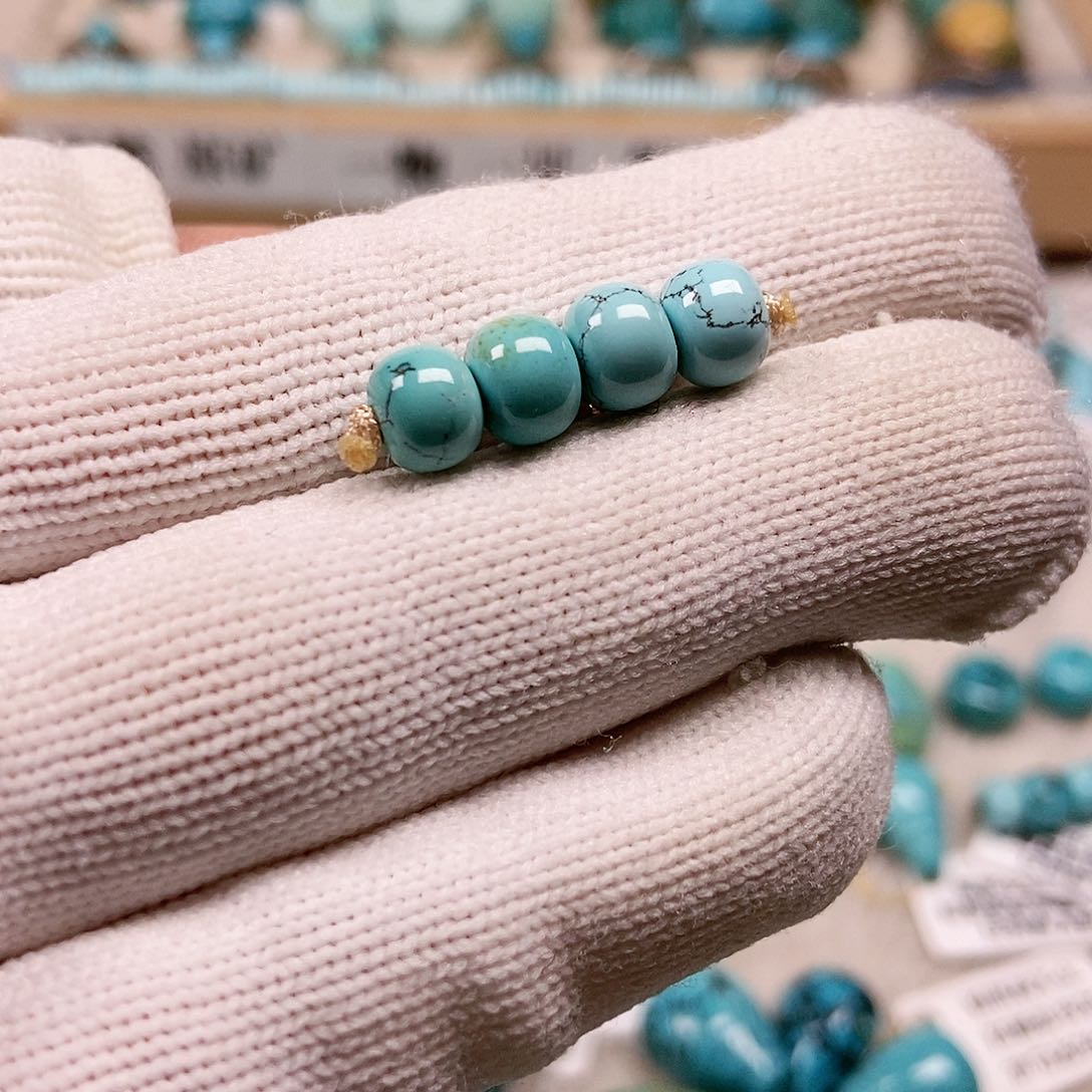 未镶嵌绿松石珠宝半成品