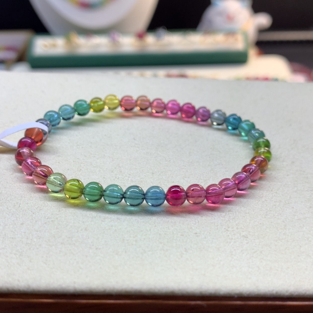 【闪购商品】碧玺手链未镶嵌碧玺5mm