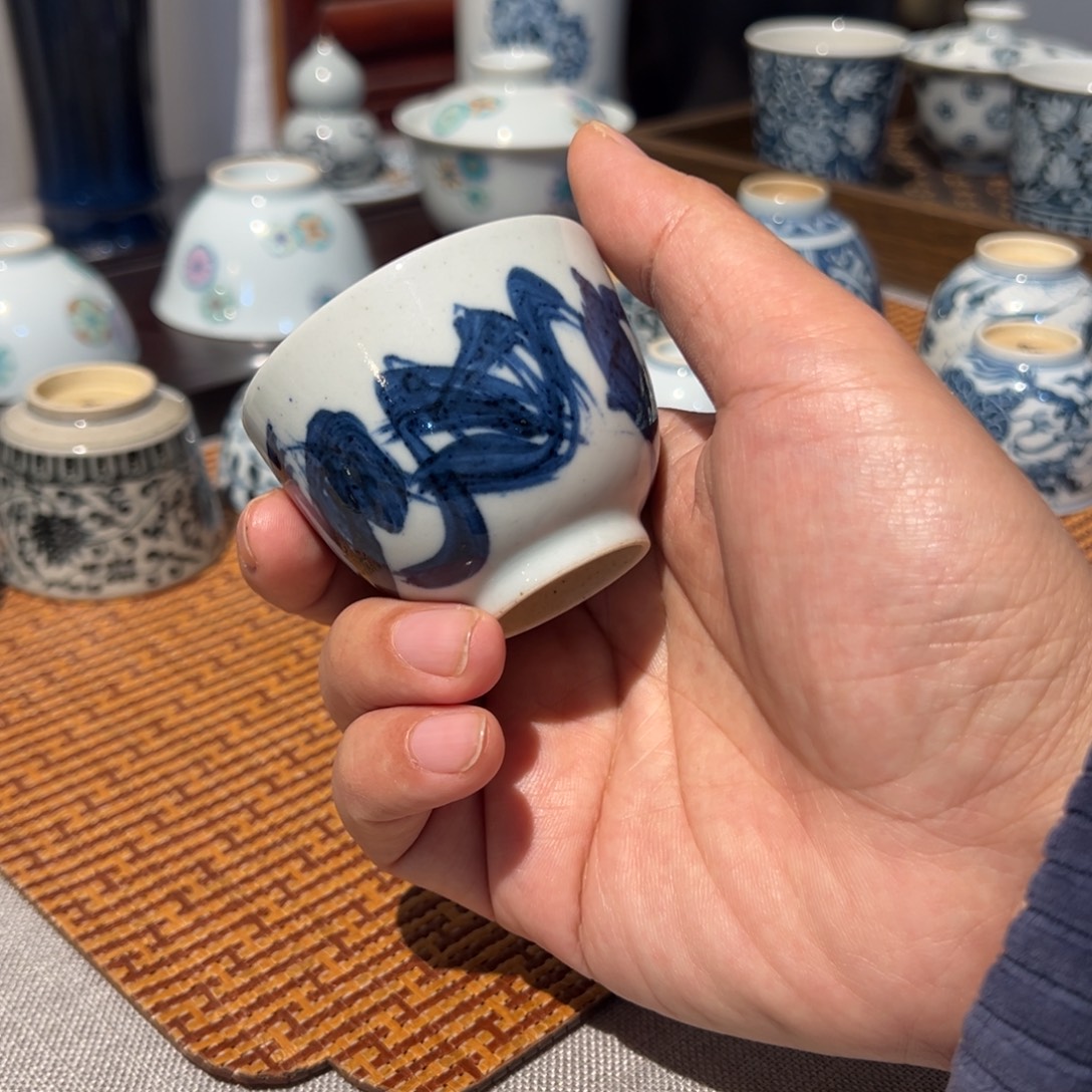 瓷顽古手工手绘作品