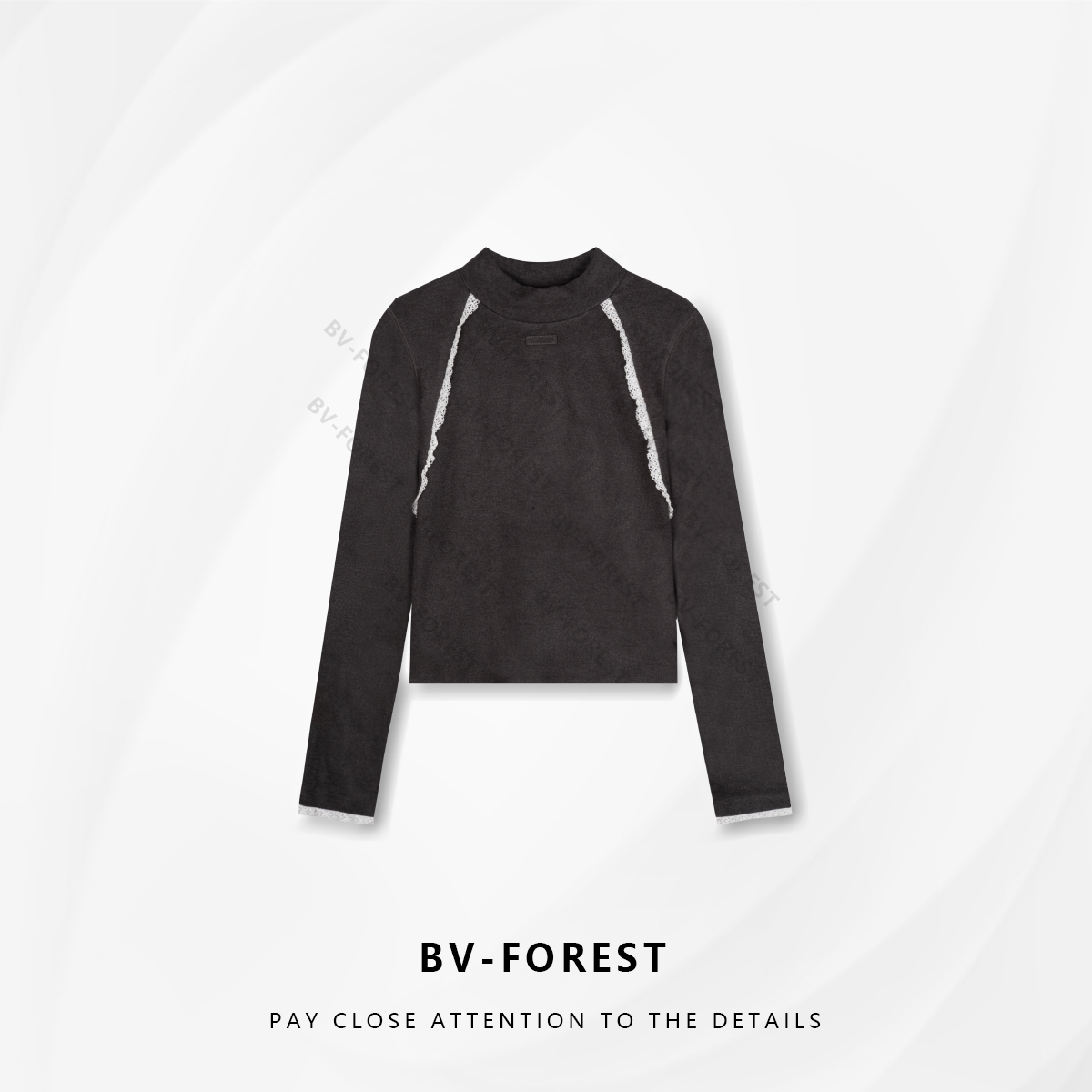 BV-FOREST“悄然心动”秋冬季半高领修身保暖减龄显瘦T恤BV-T0673