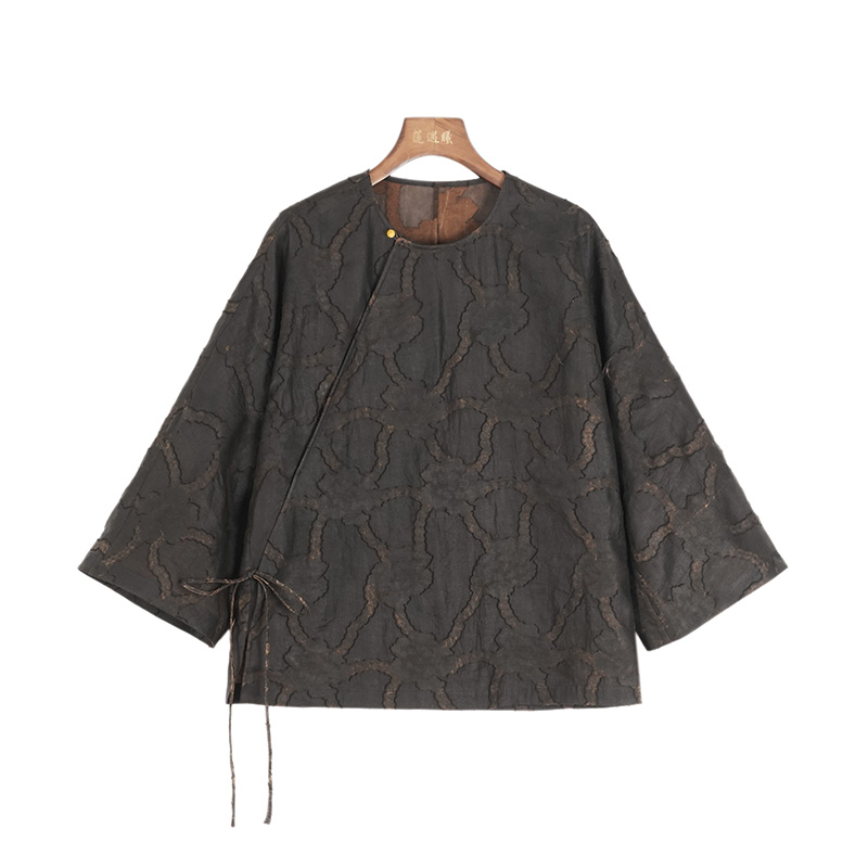 莲遇曦国风剪花上衣女士1a619K5