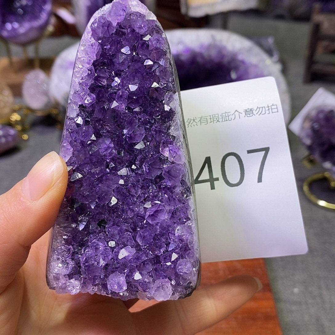 紫晶未镶嵌珠宝半成品