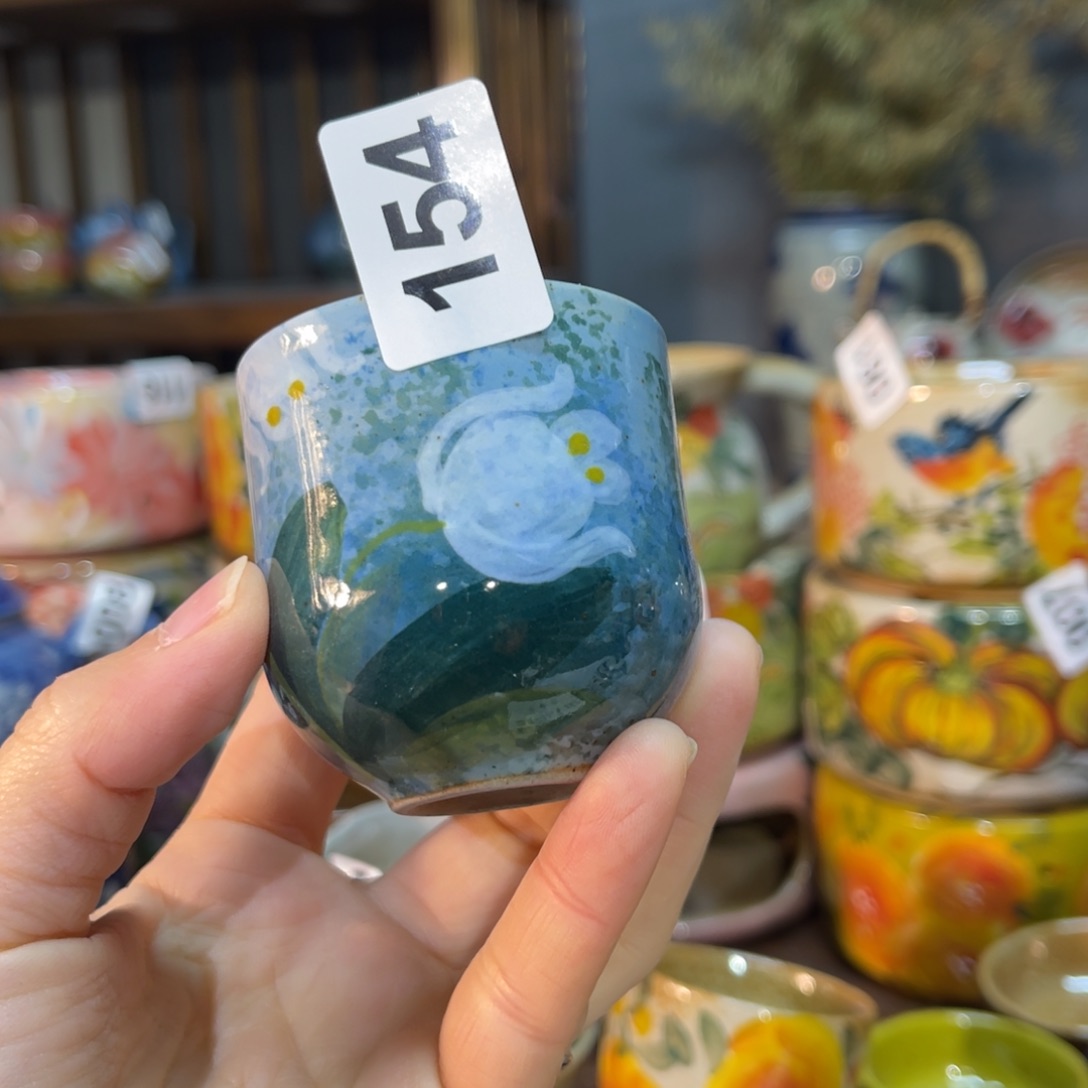 杯素浅陶瓷手工手绘