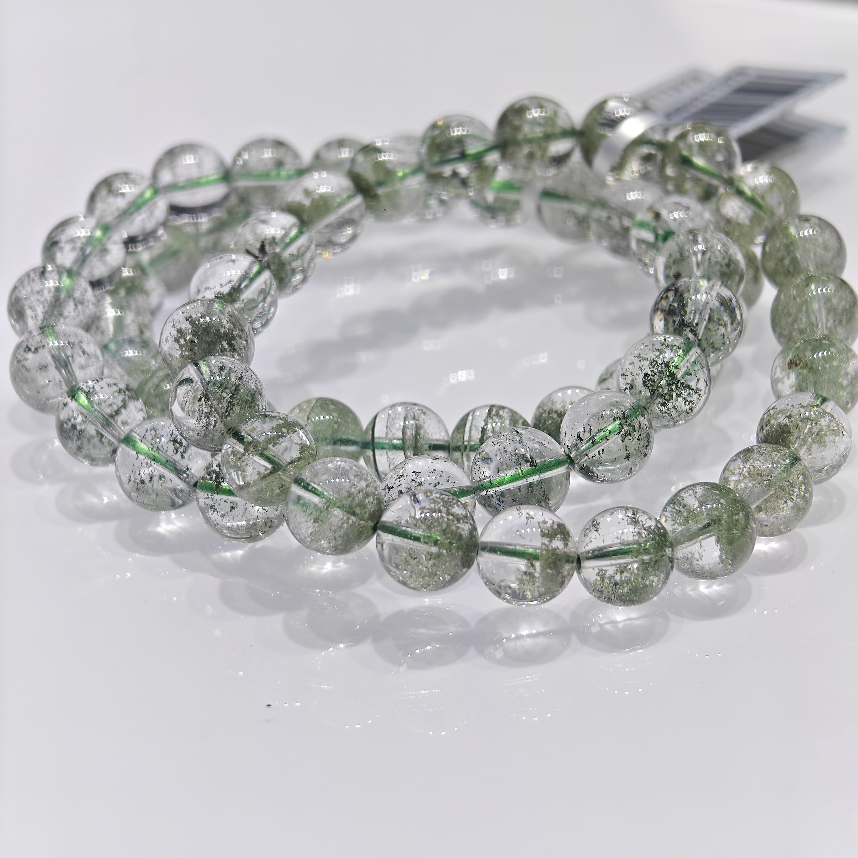 【书记甄选】天然绿幽灵单圈手链 多样性发一件 约8mm YW3056