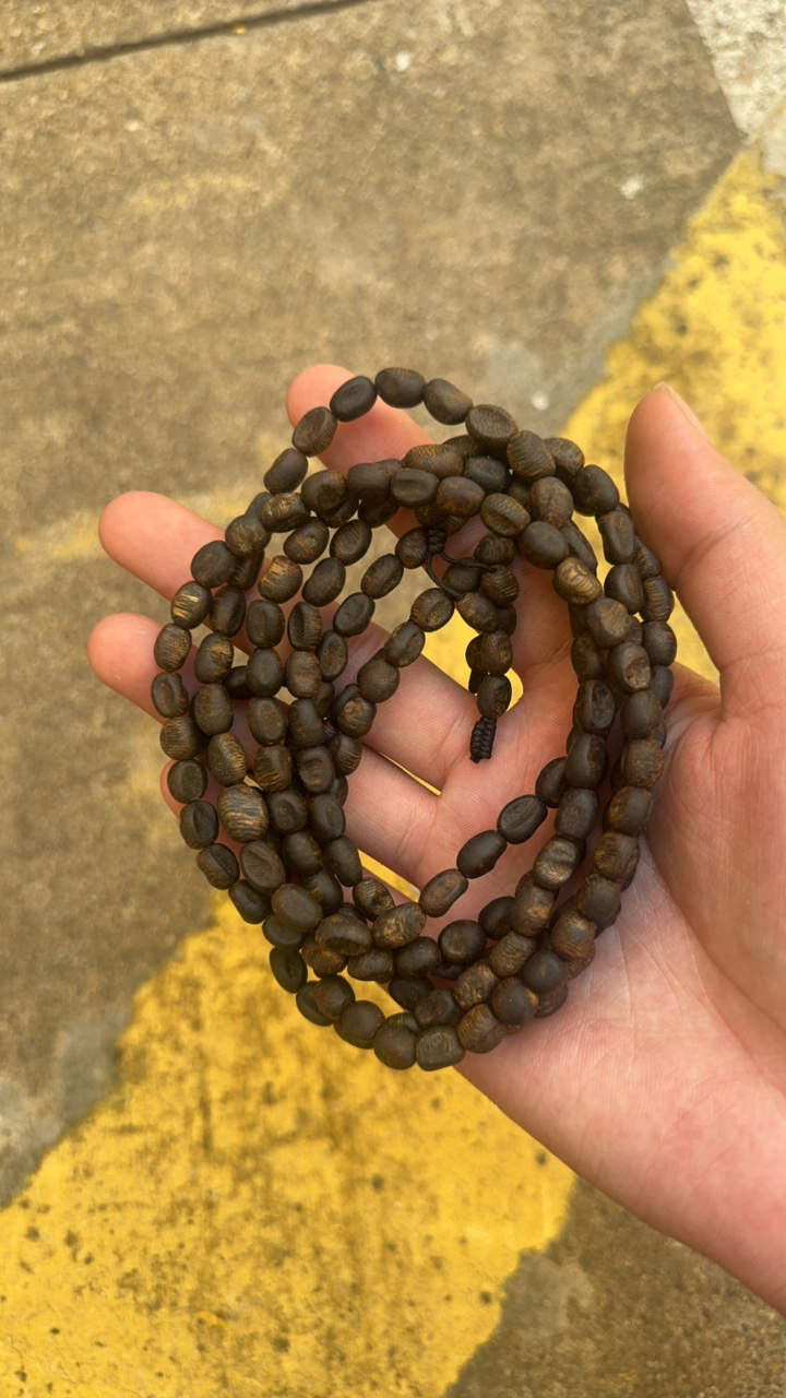 沉香海南留疤虫漏沉香手串17克➕沉水随形多样性发一@@5-10-14