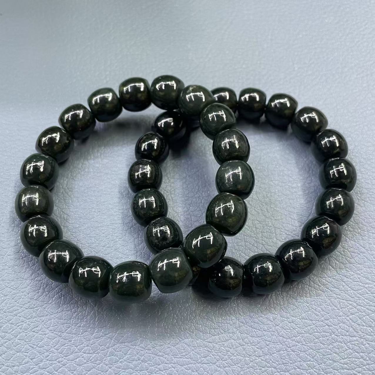 和田玉苹果珠手串k11-12（颜色微区多样性发货拍一发一）