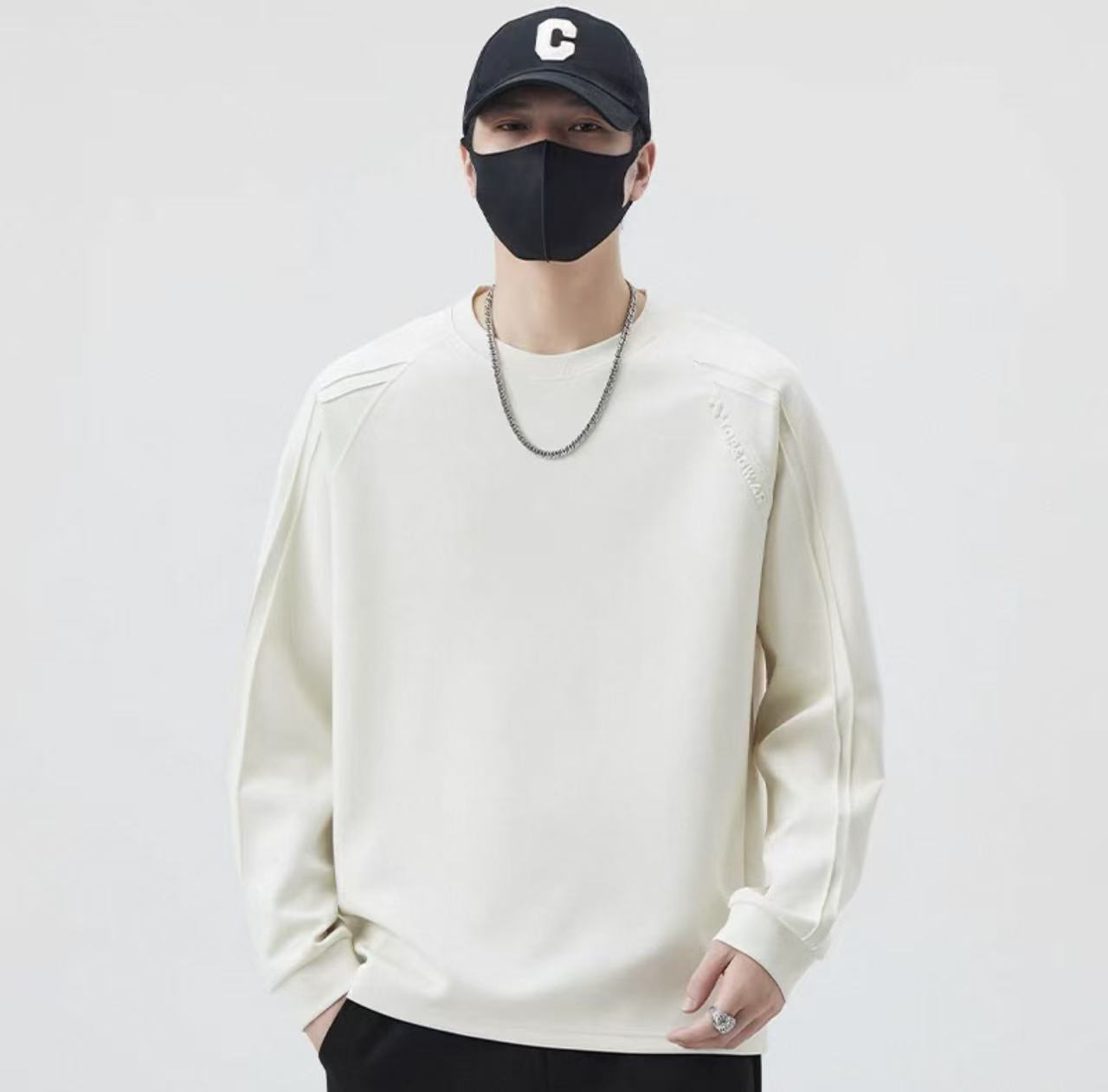 2025秋冬新款纯色设计师款百搭内搭打底卫衣  2567#