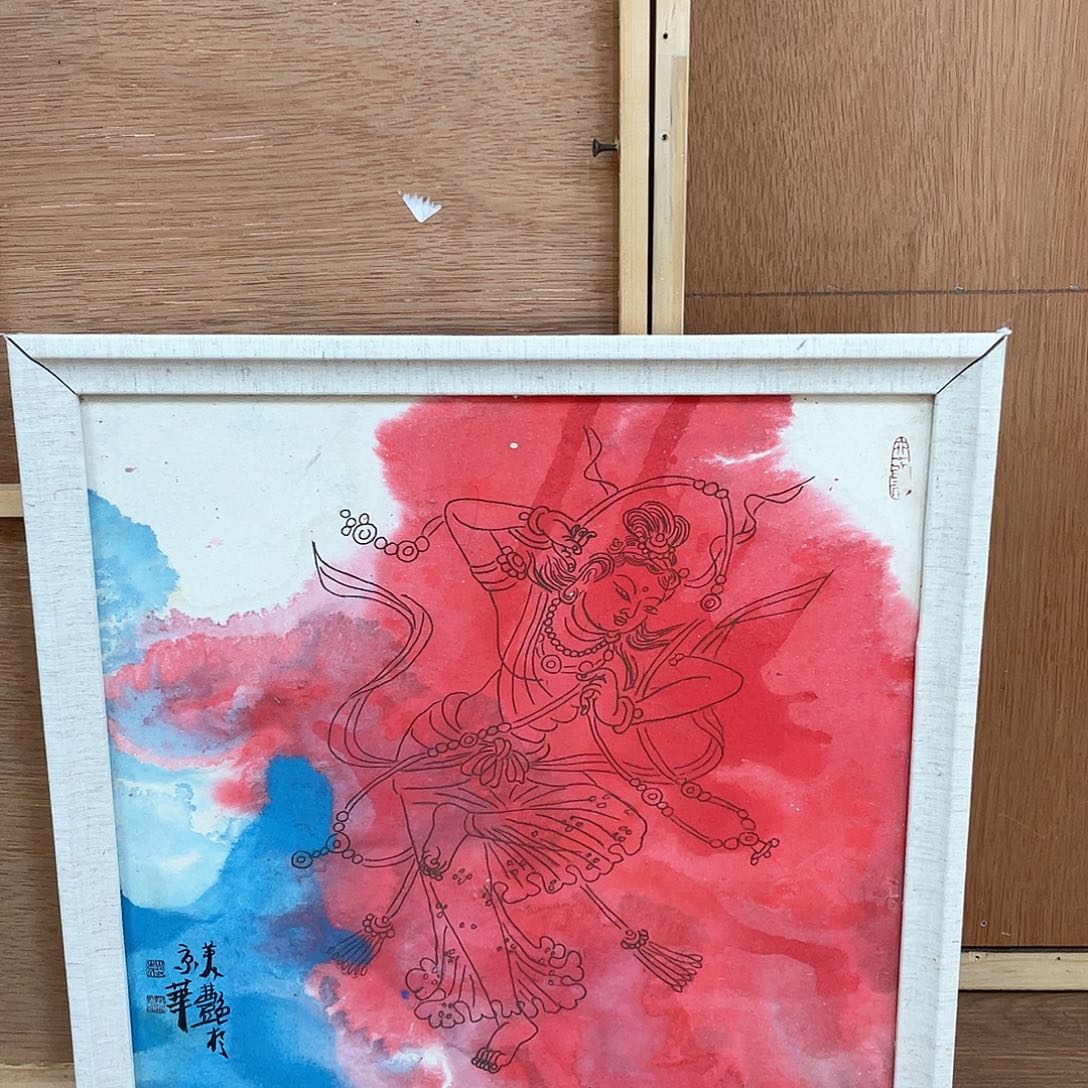 国画把门反锁门上挂在墙上贴满是遗憾