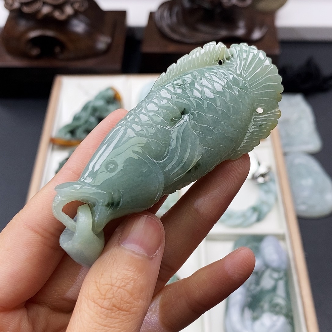 翡翠未镶嵌颈饰缅甸翡翠a货