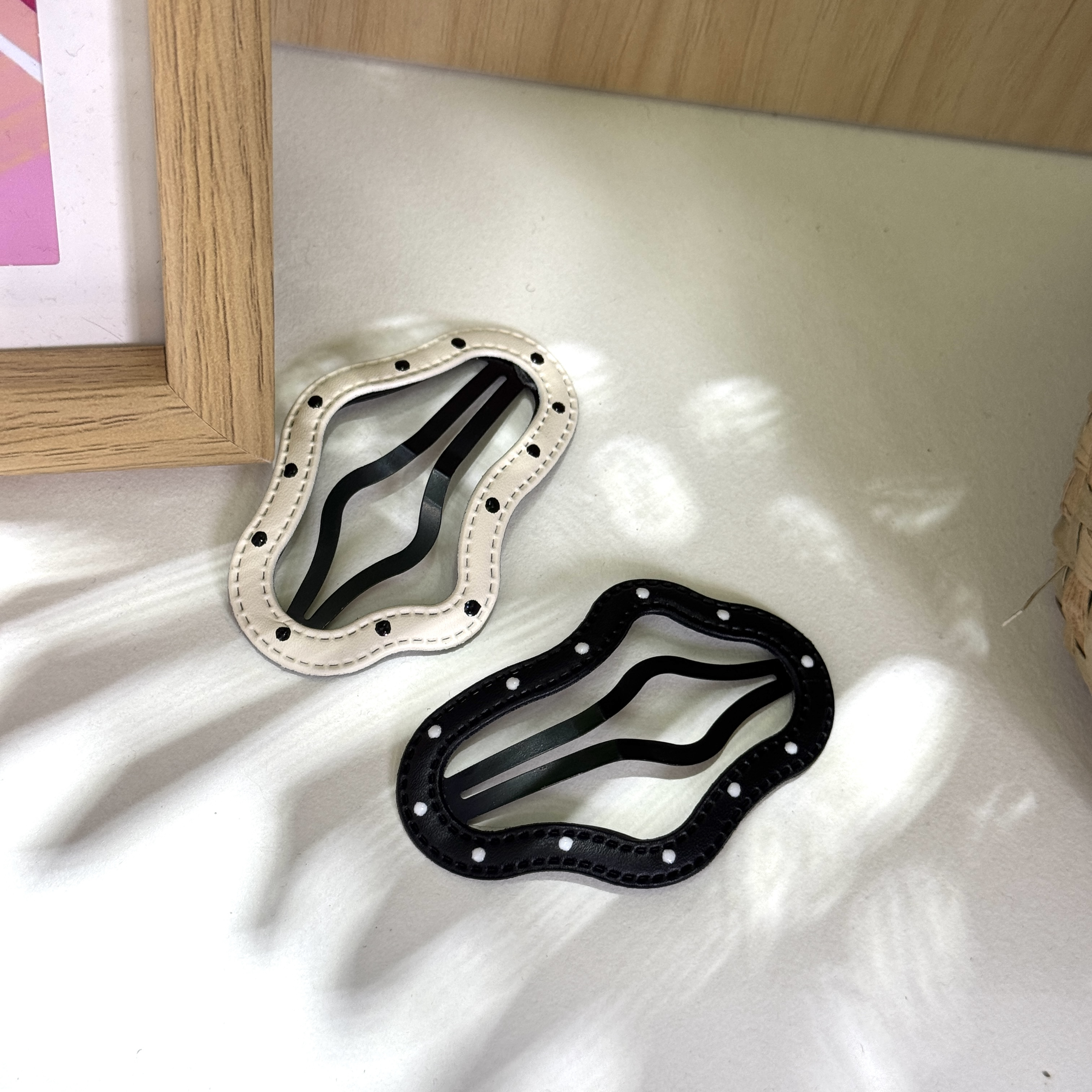 BlomUME波点不规则bb夹简约一对高级感发夹发饰11126