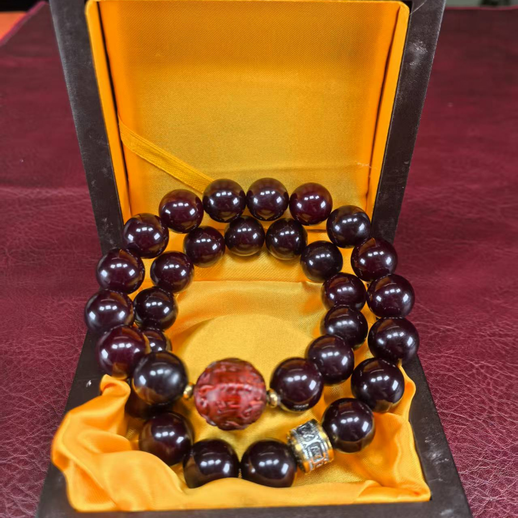 黑金刚菩提貔貅手串（无礼盒）MK330