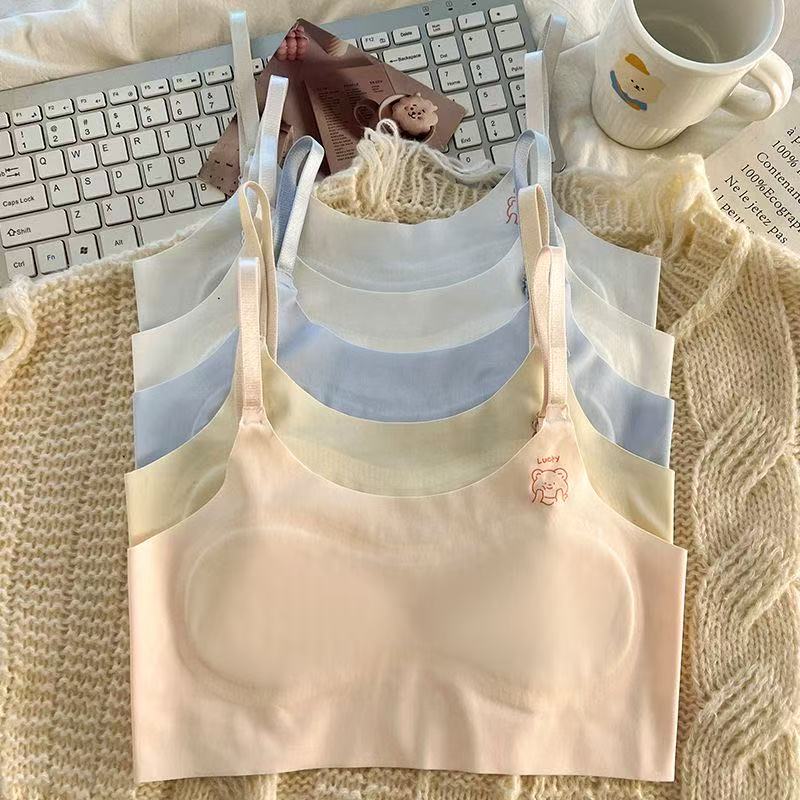 女童内衣发育期背心7-14岁无痕防凸点透气女孩文胸