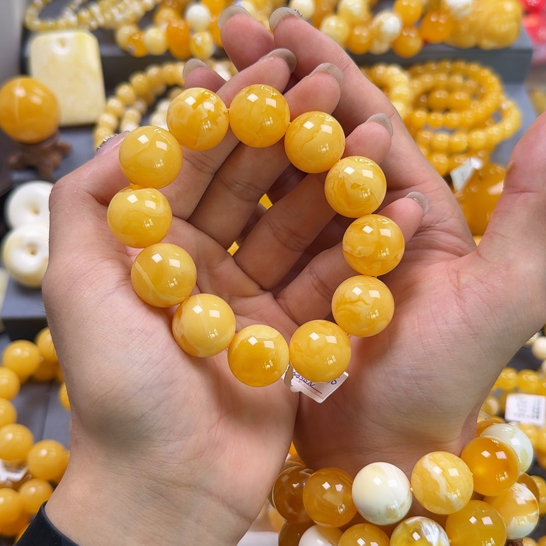 琥珀珠宝奇石未镶嵌19mm