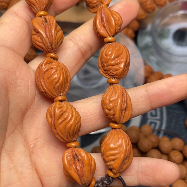 桃核手串龙纹桃核8