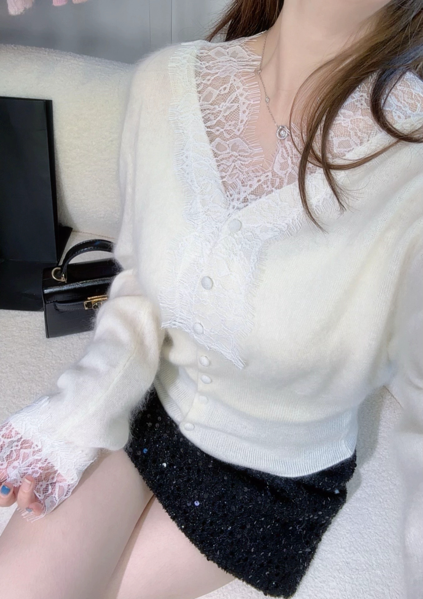 冬季新款羊绒拉绒-6639