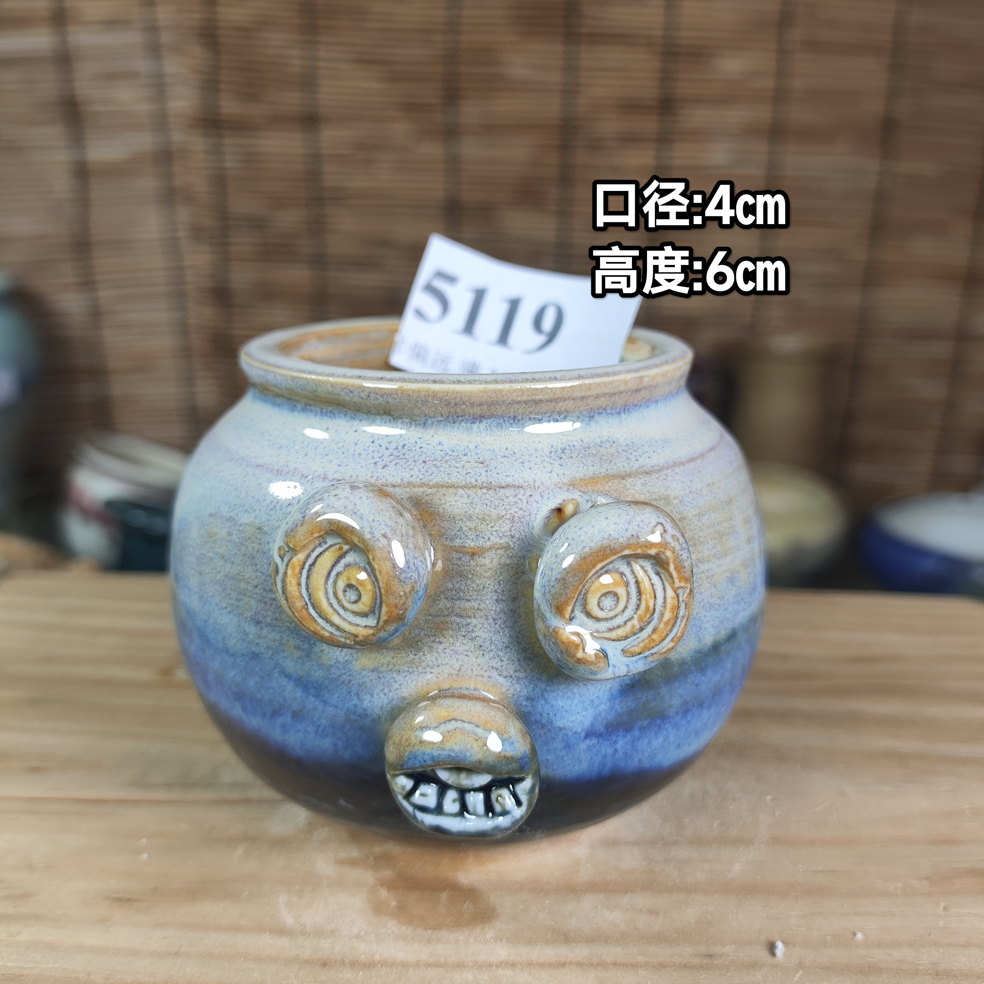 手工创意多肉花盆摆件迷你多肉花盆景德镇纯手工制做