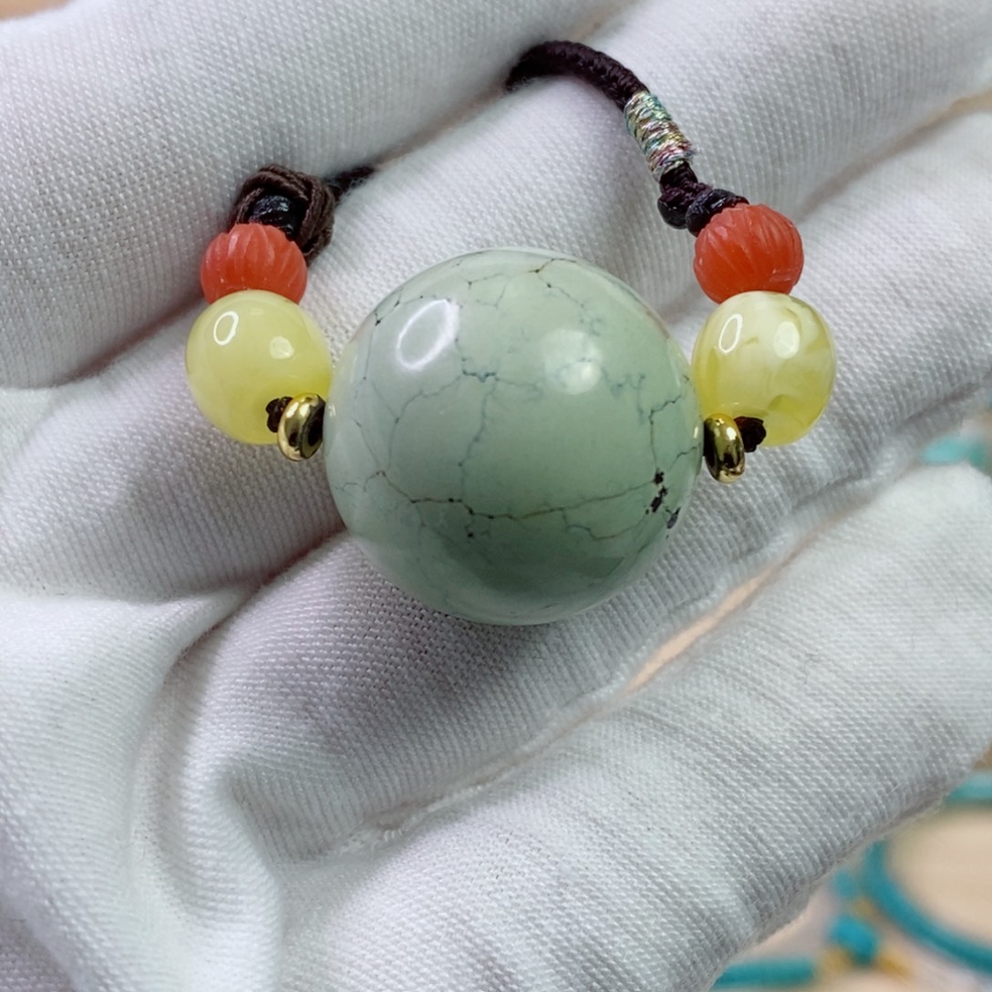 绿松石未镶嵌珠宝奇石21mm