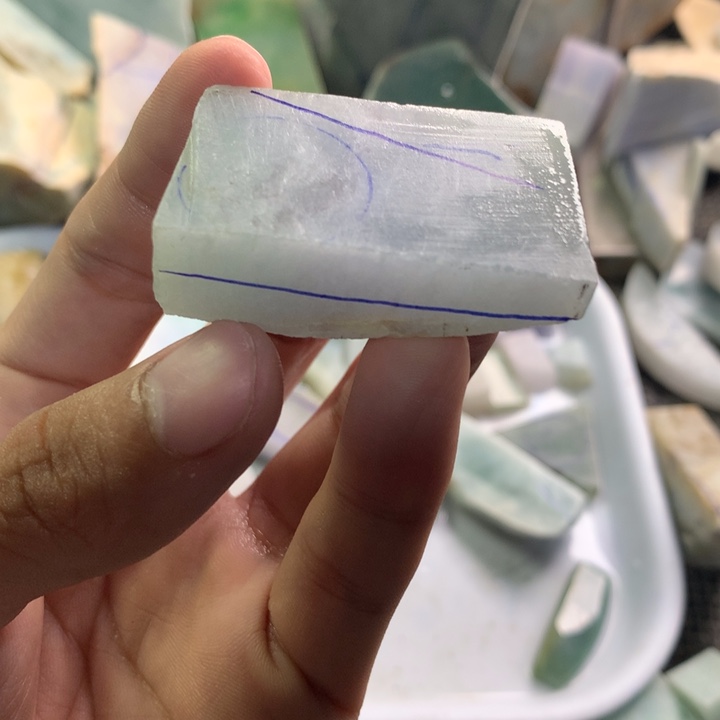 翡翠裸石35号冰胶块