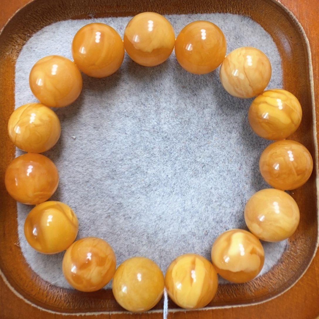 蜜蜡手串未镶嵌蜜蜡手串