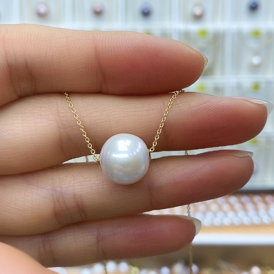 吊坠(赠链)18K金镶嵌淡水珍珠
