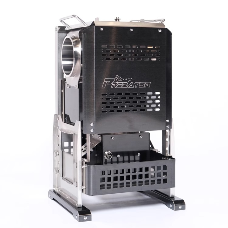 黑固捕食者2.0大柴火炉使用大扇叶室内户外固定营位降温排烟风机