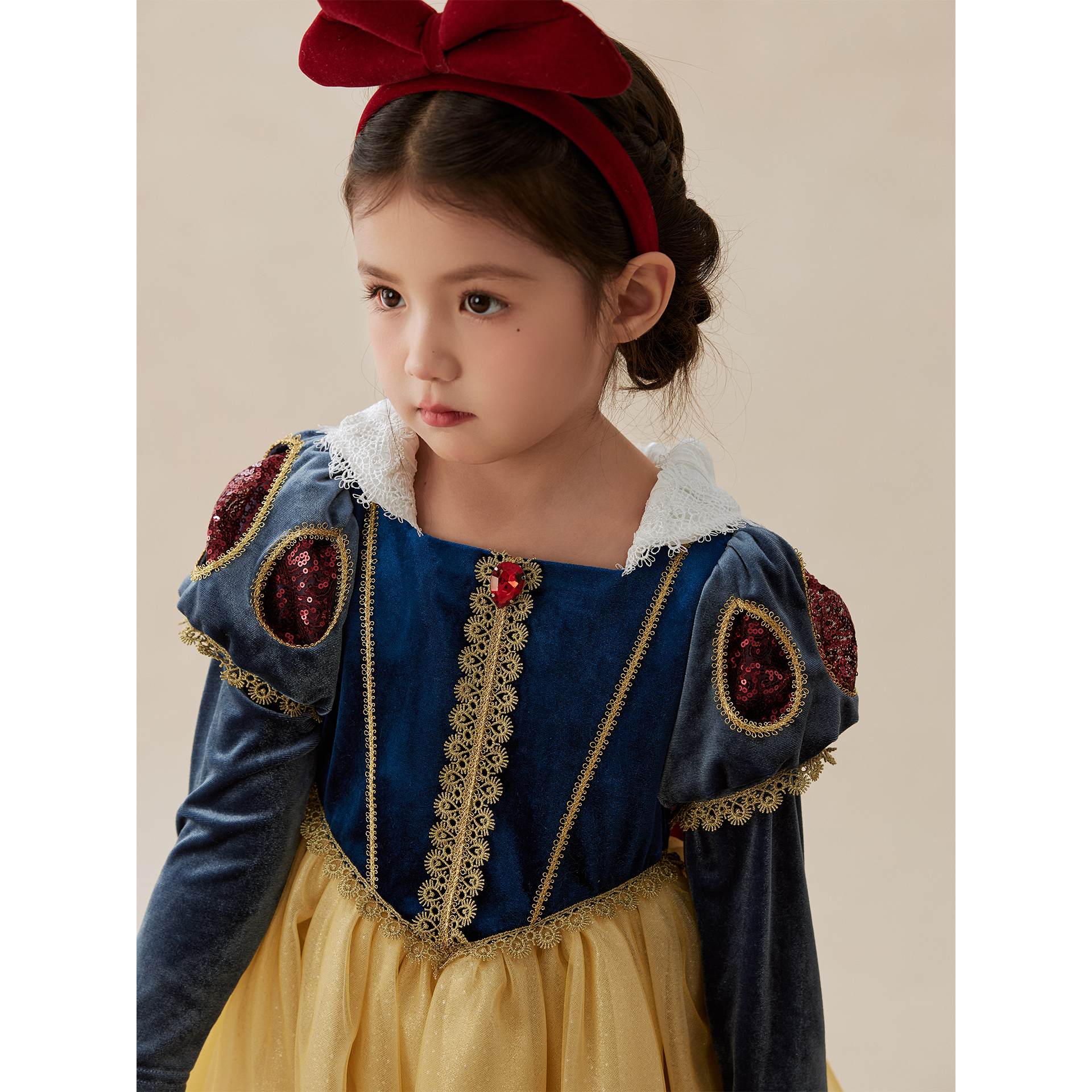 SONNYKIDS 女童纯色白雪公主生日发箍