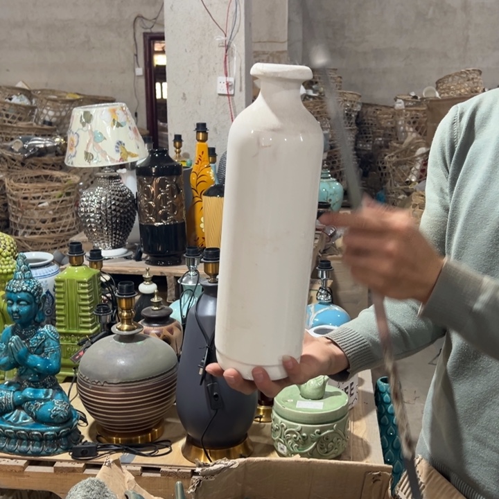 瓶高度36厘米口径4厘米微瑕捡漏粘釉