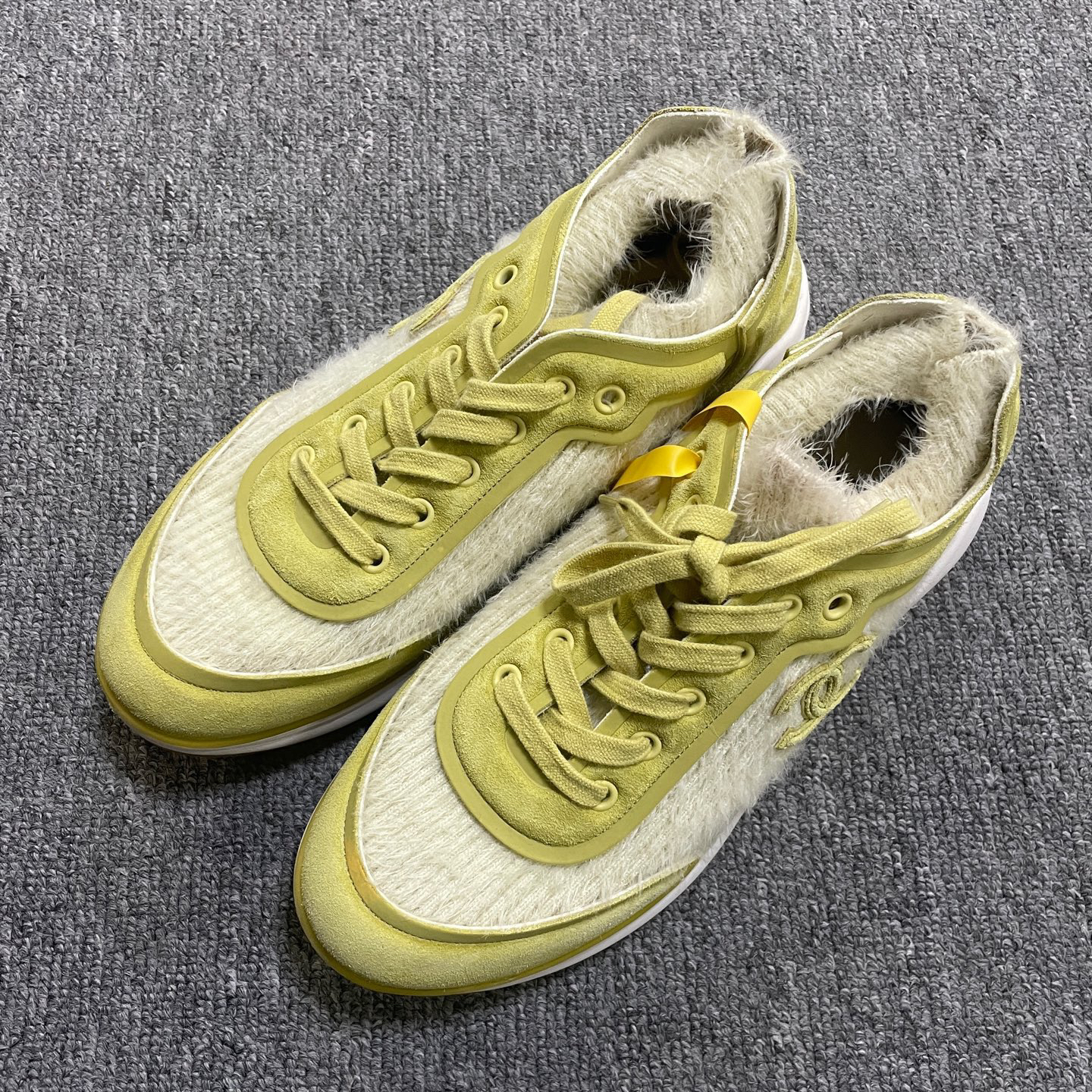 95新 Chanel/香奈儿 圆头系带 低帮 生活休闲鞋 39码/14088