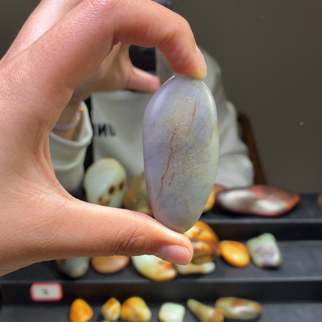 和田玉未镶嵌挂件72.2