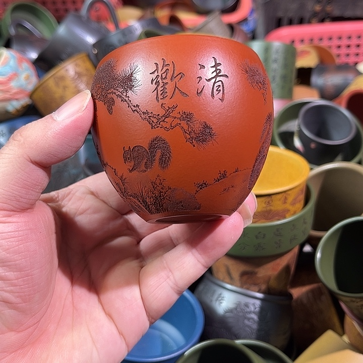 茶杯紫砂全手工紫砂主人杯