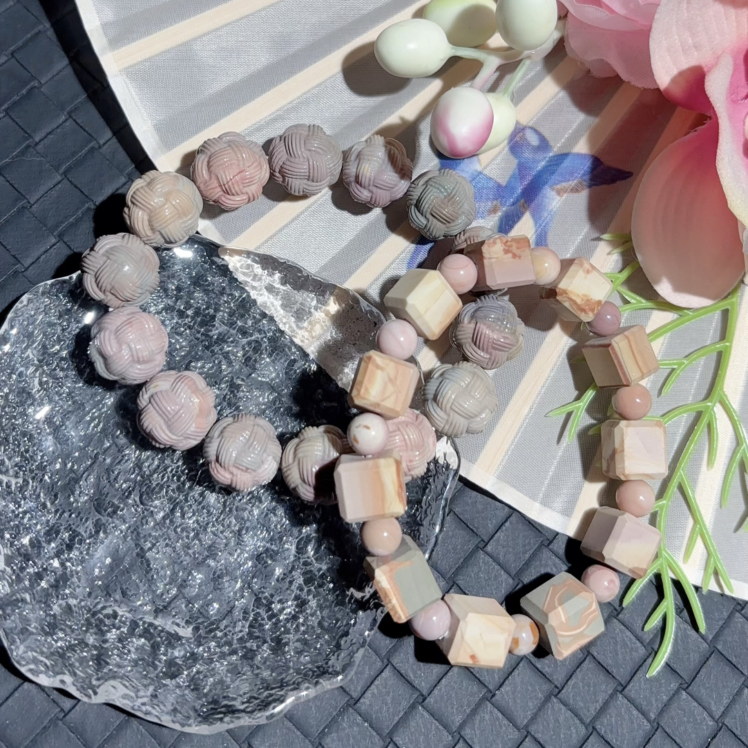 【初茉小铺】直播专属链接｜阿拉善玛瑙手串石英质玉手工珠珠