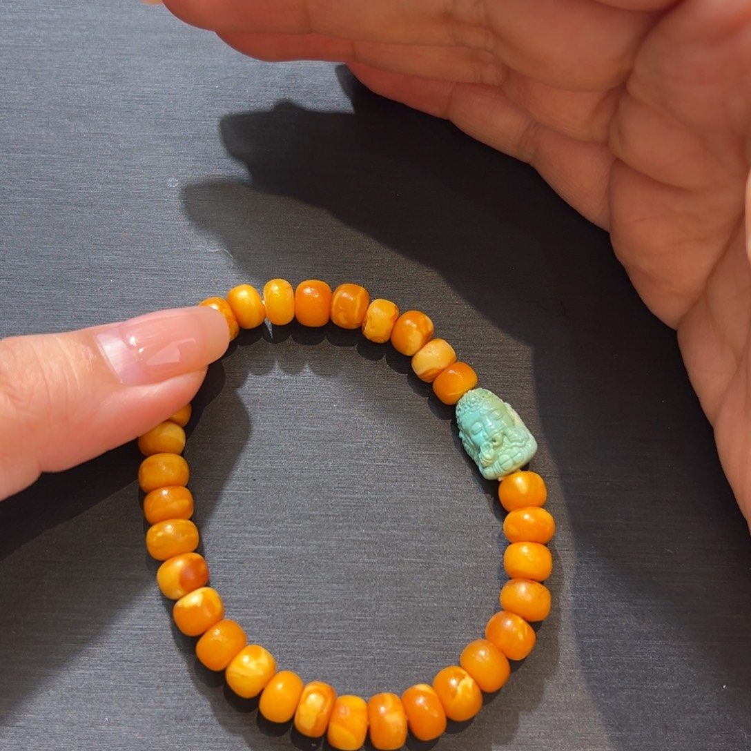 未镶嵌绿松石手链手串