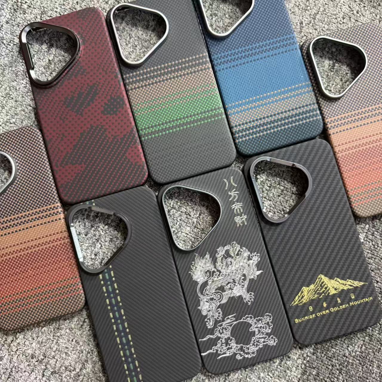 华为P30、P30pro、P40、P40pro、P40pro+、P50、P50pro系列凯夫拉手机壳