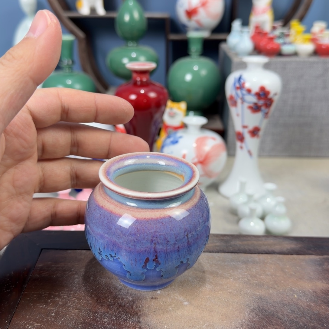 陶瓷手工小花器摆件