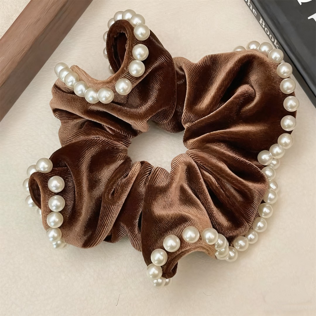 法式高级丝绒大肠发圈！复古小香风发绳冬新款高级扎头发头绳3597