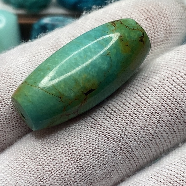 绿松石未镶嵌天然原矿 地大质检