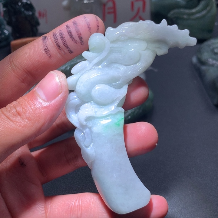 翡翠未镶嵌颈饰保真天然a货翡翠