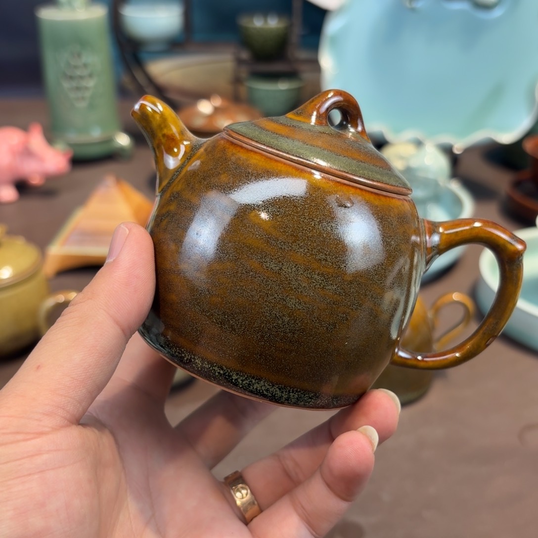 杯龙泉青瓷茶具微瑕