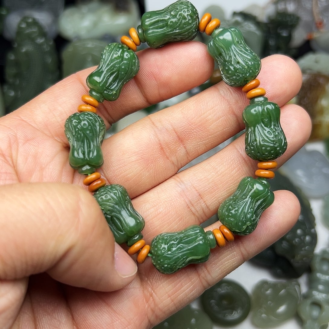 和田玉手串未镶嵌