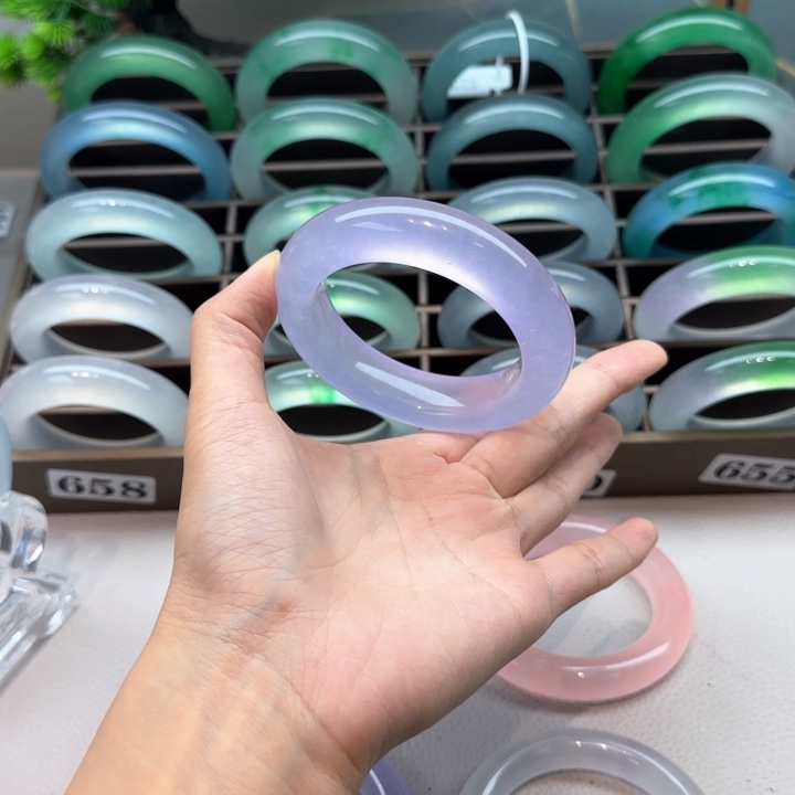 玉甜*圈时尚冰飘花手镯181