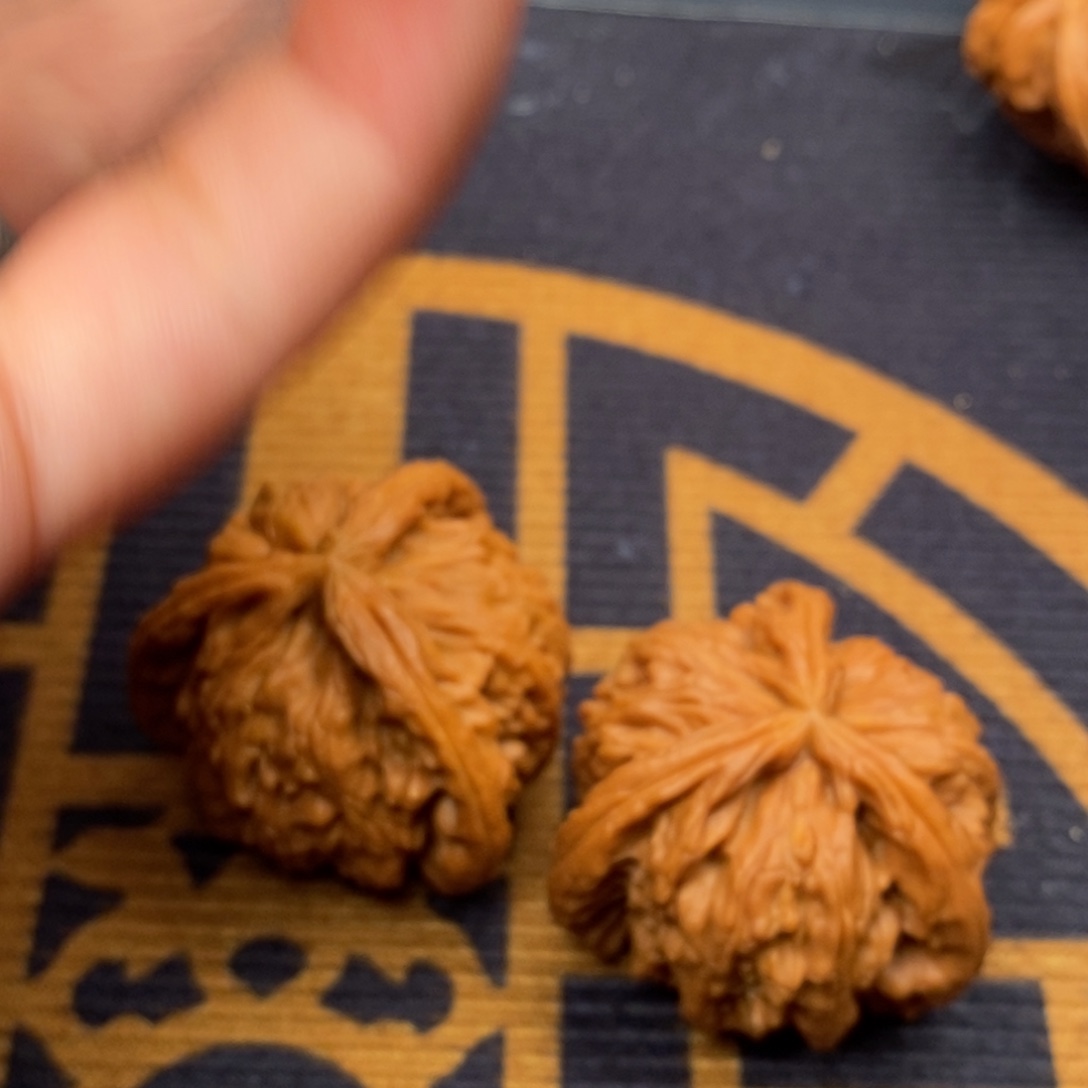 安***稳文玩核桃把件白狮子