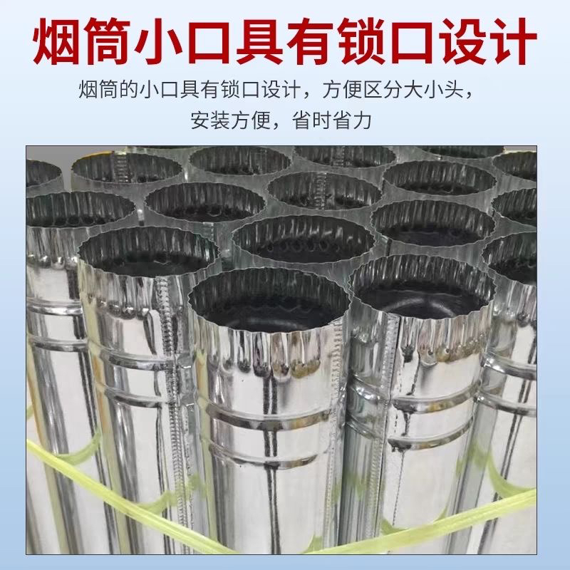 白铁皮烟筒排烟管煤炉烟囱管柴火炉筒锅炉养殖暖炉管弯头防风三通