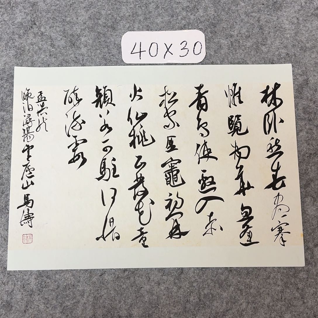 书法中书马涛40×30